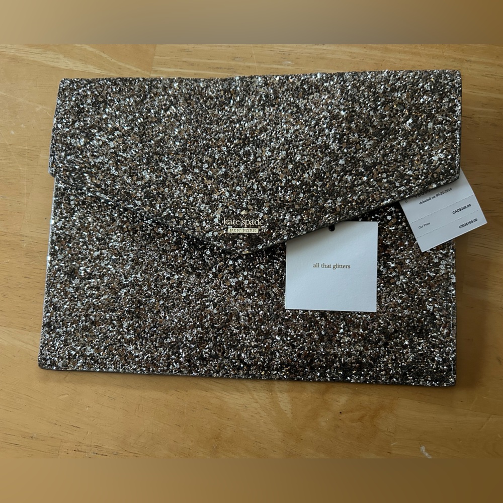 Kate Spade Laurel Way Glitter Mallo Envelope Clutch